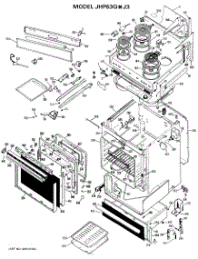 03 - Section3 parts for Ge Range JHP63GXJ3 / from AppliancePartsPros.com