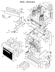 03 - Section3 parts for Ge Range JHP67GXD3 / from AppliancePartsPros.com