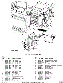 03 - Upper Oven Case Parts parts for Ge Range JHP67GXV5 / from AppliancePartsPros.com