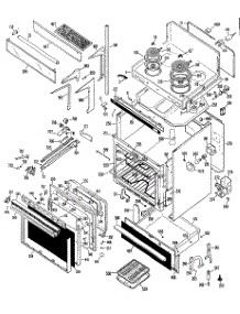 03 - Section3 parts for Ge Range JHP69GXJ1 / from AppliancePartsPros.com