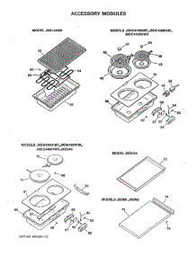 02 - Accessory Modules parts for Ge Cooktop JXDM1 / from AppliancePartsPros.com