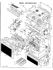 02 - Section2 parts for Ge Range JHP75GX01 / from AppliancePartsPros.com