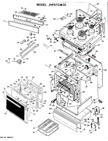 02 - Section2 parts for Ge Range JHP97GXD1 / from AppliancePartsPros.com