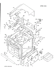 02 - Upper Oven parts for Ge Oven JKP16GXH1 / from AppliancePartsPros.com