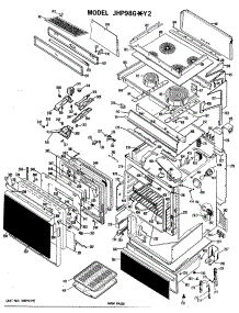 02 - Section2 parts for Ge Range JHP98GXY2 / from AppliancePartsPros.com