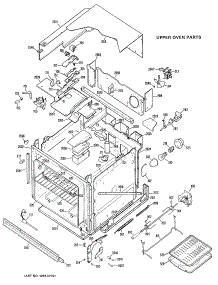 02 - Upper Oven Parts parts for Ge Oven JKP16GXJ3 / from AppliancePartsPros.com