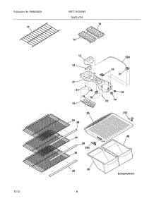 07 - Shelves parts for Frigidaire Refrigerator MRTC18V3MW2 / from AppliancePartsPros.com