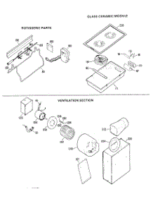 02 - Rotisserie Parts parts for Ge Cooktop JP676X01 / from AppliancePartsPros.com