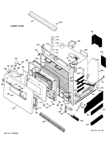 02 - Lower Oven parts for Ge Oven JKP27X08 / from AppliancePartsPros.com