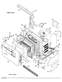 03 - Lower Oven parts for Ge Oven JKP27XD1 / from AppliancePartsPros.com