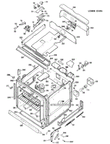 03 - Lower Oven parts for Ge Oven JKP36GXJ1 / from AppliancePartsPros.com