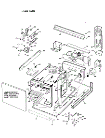 02 - Lower Oven parts for Ge Oven JKP36X07 / from AppliancePartsPros.com