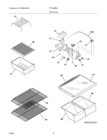07 - Shelves parts for Frigidaire Refrigerator FRT18GB5JW0 / from AppliancePartsPros.com