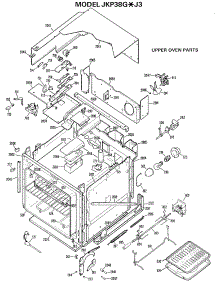 02 - Upper Oven Parts parts for Ge Oven JKP38GXJ3 / from AppliancePartsPros.com