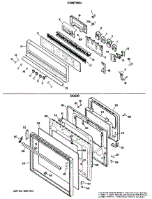 03 - Control parts for Ge Oven JKP39GXK3 / from AppliancePartsPros.com