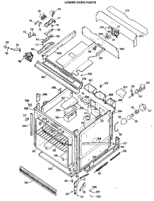 03 - Lower Oven Parts parts for Ge Oven JKP39GXK4 / from AppliancePartsPros.com