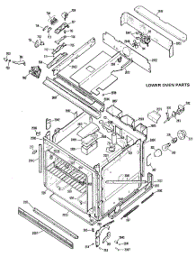 03 - Lower Oven Parts parts for Ge Oven JKP40GXK1 / from AppliancePartsPros.com