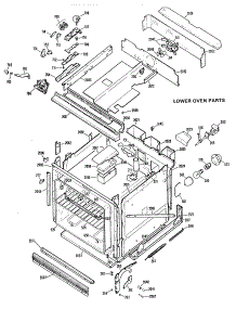 03 - Lower Oven Parts parts for Ge Oven JKP40GXK2 / from AppliancePartsPros.com