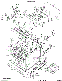 03 - Lower Oven parts for Ge Oven JKP60GX01 / from AppliancePartsPros.com
