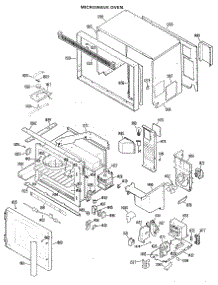 02 - Microwave Oven parts for Ge Oven JKP60GX03 / from AppliancePartsPros.com