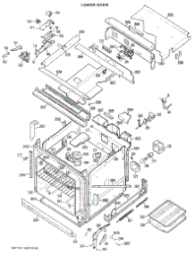 03 - Lower Oven parts for Ge Oven JKP61GX01 / from AppliancePartsPros.com