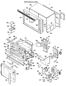02 - Microwave Oven parts for Ge Oven JKP61GXJ1 / from AppliancePartsPros.com