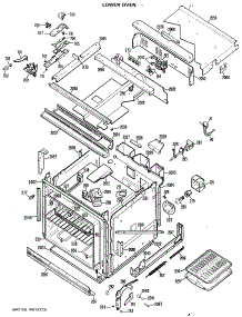 03 - Lower Oven parts for Ge Oven JKP61GXJ1 / from AppliancePartsPros.com