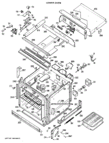 03 - Lower Oven parts for Ge Oven JKP61GXJ2 / from AppliancePartsPros.com
