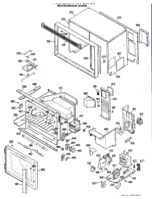 02 - Microwave Oven parts for Ge Oven JKP61GXJ3 / from AppliancePartsPros.com