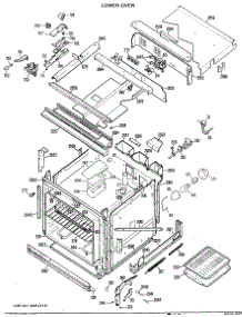 03 - Lower Oven parts for Ge Oven JKP61GXJ3 / from AppliancePartsPros.com