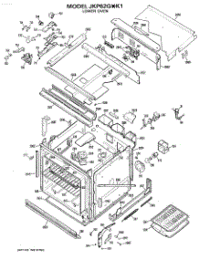 03 - Lower Oven parts for Ge Oven JKP62GXK1 / from AppliancePartsPros.com