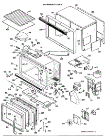 02 - Microwave Oven parts for Ge Oven JKP62GXK2 / from AppliancePartsPros.com