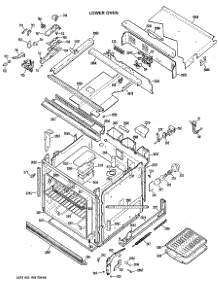 03 - Lower Oven parts for Ge Oven JKP62GXK2 / from AppliancePartsPros.com