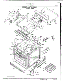 03 - Lower Oven parts for Ge Oven JKP62GXK3 / from AppliancePartsPros.com