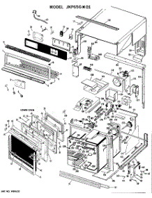02 - Lower Oven parts for Ge Oven JKP65GXD1 / from AppliancePartsPros.com