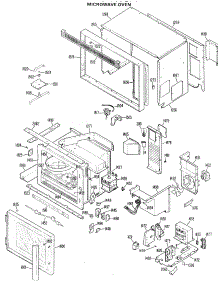 02 - Microwave Oven parts for Ge Oven JKP66GX01 / from AppliancePartsPros.com