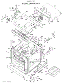 03 - Lower Oven parts for Ge Oven JKP67GX01 / from AppliancePartsPros.com