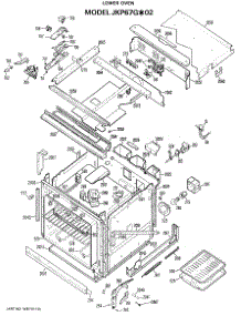 03 - Lower Oven parts for Ge Oven JKP67GX02 / from AppliancePartsPros.com