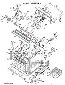 03 - Lower Oven parts for Ge Oven JKP67GXJ1 / from AppliancePartsPros.com