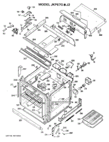 03 - Lower Oven parts for Ge Oven JKP67GXJ2 / from AppliancePartsPros.com