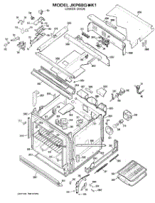 03 - Lower Oven parts for Ge Oven JKP68GXK1 / from AppliancePartsPros.com