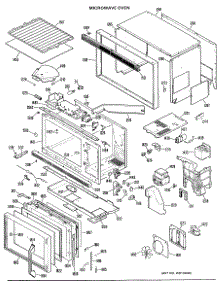 02 - Microwave Oven parts for Ge Oven JKP68GXK2 / from AppliancePartsPros.com