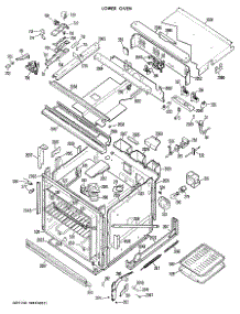 03 - Lower Oven parts for Ge Oven JKP77GX01 / from AppliancePartsPros.com