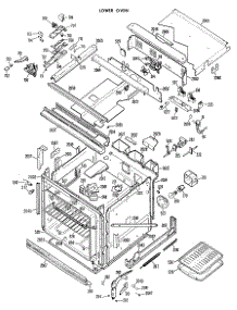 03 - Lower Oven parts for Ge Oven JKP77GX02 / from AppliancePartsPros.com