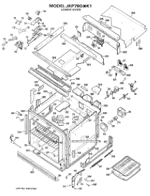 03 - Lower Oven parts for Ge Oven JKP78GXK1 / from AppliancePartsPros.com