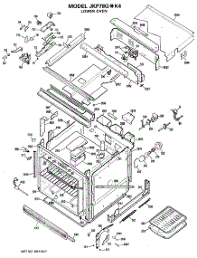 03 - Lower Oven parts for Ge Oven JKP78GXK4 / from AppliancePartsPros.com