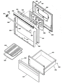 02 - Section2 parts for Ge Range JBC16GXR3 / from AppliancePartsPros.com