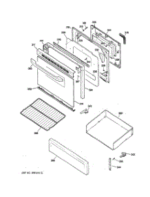 04 - Door & Drawer Parts parts for Ge Range JGBP26DEM5CC / from AppliancePartsPros.com