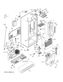 02 - Cabinet parts for Ge Refrigerator PDS22MBWACC / from AppliancePartsPros.com