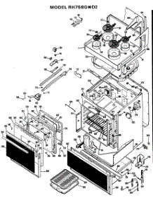 03 - Section3 parts for Ge Range RH758GXD2 / from AppliancePartsPros.com